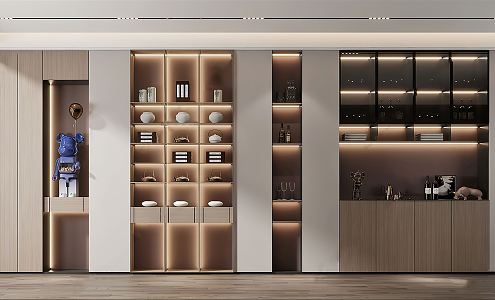 Modern Wine Cabinet 3d model