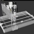 CNC Machining Router 3d model