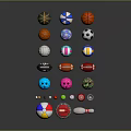 Assorted Sports Equipment Collection With Soccer Basketball Volleyball And Bowling Gear