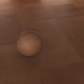 Elegant Brown Floor Tiles with Textured Surface and Round Sphere Decor 3d model