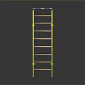 Diving Platform Diving Base Mobile Iron Frame Mobile Iron Ladder Movable Ladder Competition Watch Rack Outdoor Items 3d model