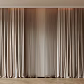 Modern Beige Curtains With Soft Flowing Fabric For Elegant Home Interior