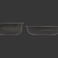 Household Kitchen Utensils Two Black Bowls With Ceramic Matte Finish Design