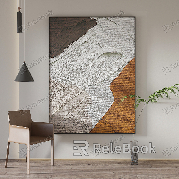 Modern Abstract Painting Simple Texture Hanging Painting model