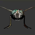 Mechanical Insect Game And Movie Character With Colorful Parts Large Eyes And Detailed Wings