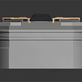 Industrial Mechanical Metal Container With Pipes And Structural Details