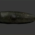 Ancient Stone Hardware Tool Featuring Textured Surface And Central Hole Design 3d model