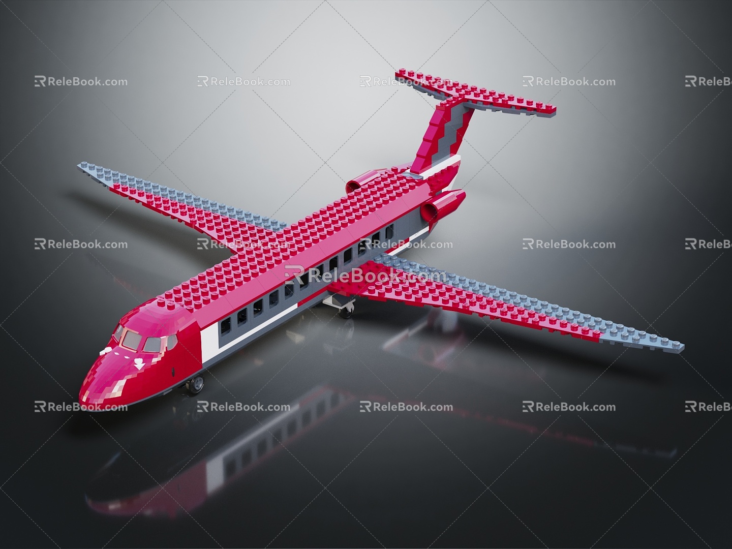 Lego Plane Modern Toy Plane 3d model