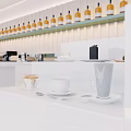 Modern Restaurant Tea Restaurant 3d model