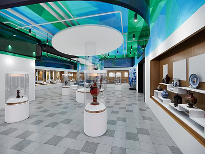 Special Design Exhibition Hall Porcelain Exhibition Hall Cultural Exhibition Hall 3d model