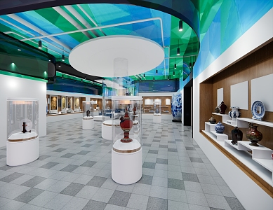 Special Design Exhibition Hall Porcelain Exhibition Hall Cultural Exhibition Hall 3d model