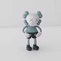 Unique White Face Toy Doll With X Shaped Eyes Large Ears And Hands On Hips