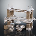 Jane Europe Ancient Palace Ancient Palace Ancient Architecture 3d model