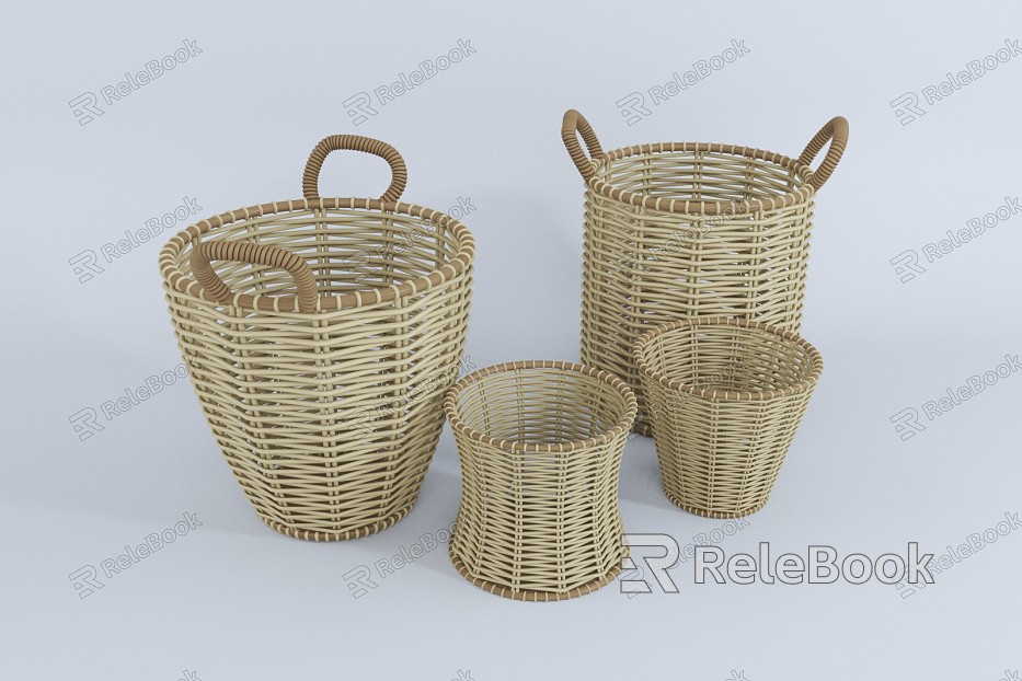 Modern Woven Basket Basket Vegetable Basket model