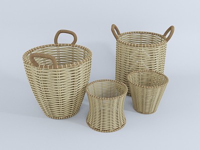 Modern Woven Basket Vegetable Basket model