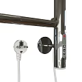 Modern Heated Towel Rails In Black Silver White With Power Cord Design