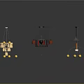 Modern Creative Lighting Fixture Combinations With Pendant Lights Floor Lamps And Colorful Bulbs
