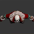 Fantasy Character Design With White Beard Red Robe Green Pants And Golden Accents
