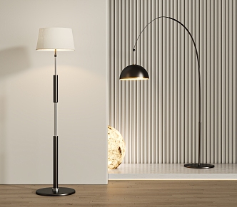 Floor lamp combination 3d model