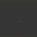 Camouflage Military Jet Model With Red Star Insignia And Detailed Design