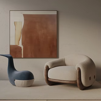 modern leisure chair 3d model