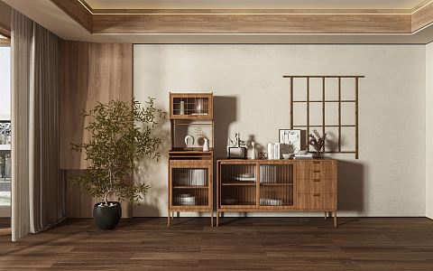 Japanese Sideboard 3d model