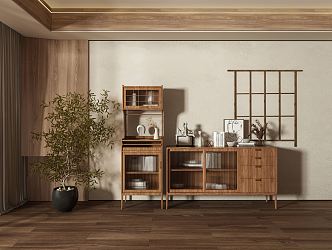 Japanese Sideboard 3d model