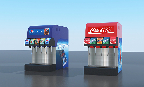 modern beverage machine coke machine 3d model