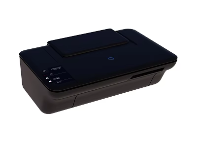 Modern Black Office Appliance Printer With Control Panel And Paper Output 3d model