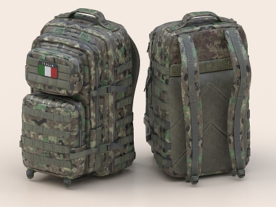 School Bag Backpack Luggage Bag Travel Bag Backpack March Backpack Computer Bag Camouflage Backpack 3d model