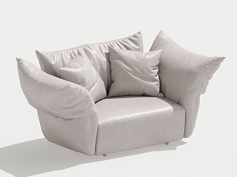 Modern Single Sofa Single Leisure Chair 3d model