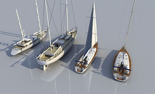 Modern Yacht 3d model