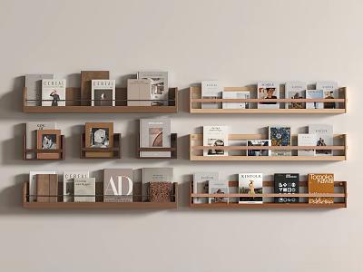 Modern Books Book Ornaments Jewelry Ornaments Book Ornaments Magazine Bookshelf 3d model