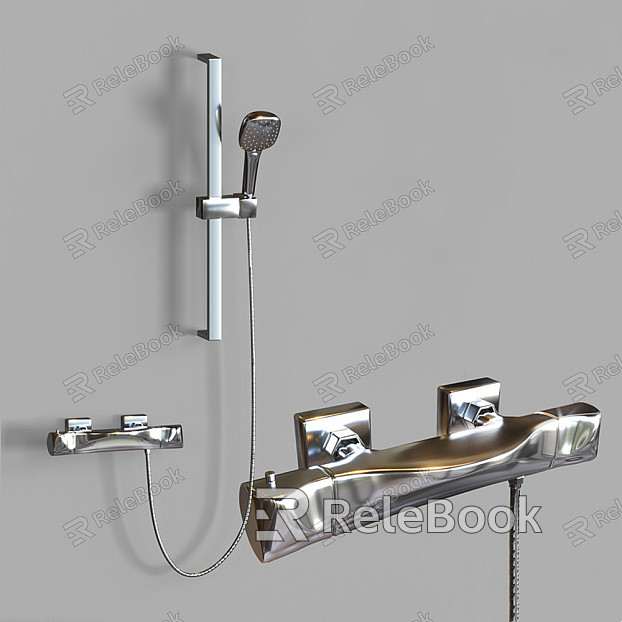 Modern shower faucet shower head combination model