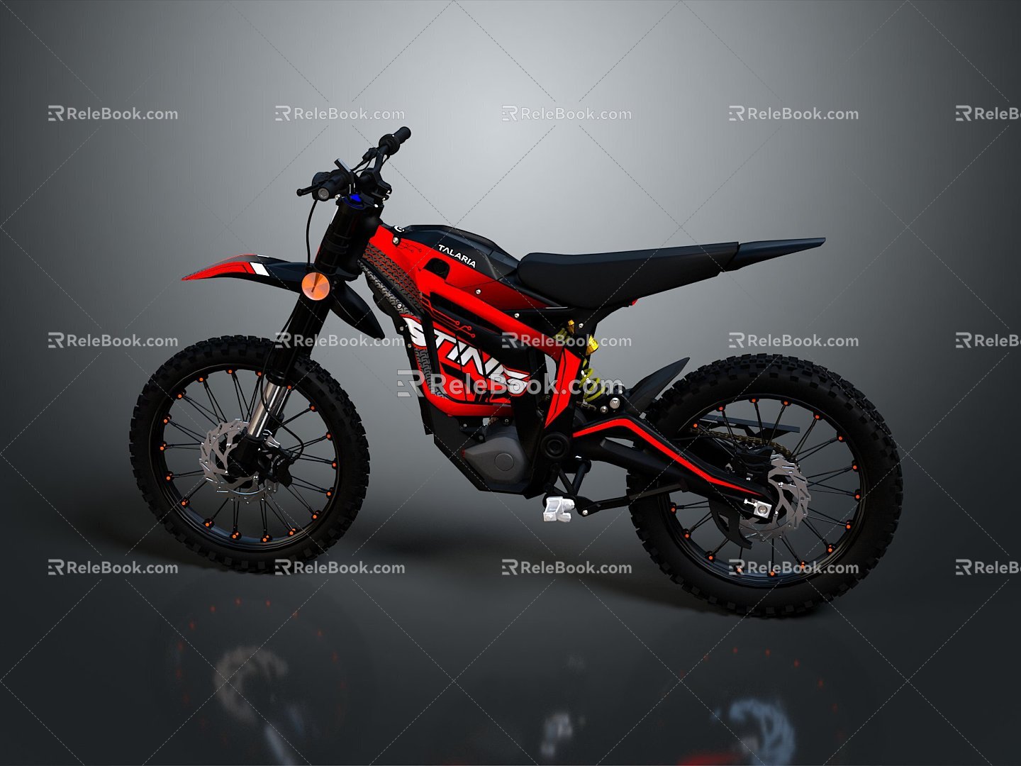 Motorcycle two-wheeled motorcycle off-road motorcycle road race motorcycle motor vehicle transport 3d model