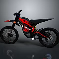 Red and Black KAVU Off Road Motorcycle with Modern Design Details