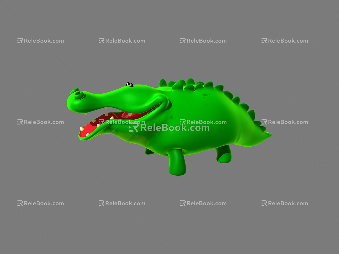 Modern Crocodile Cartoon Animal Crocodile 3d model