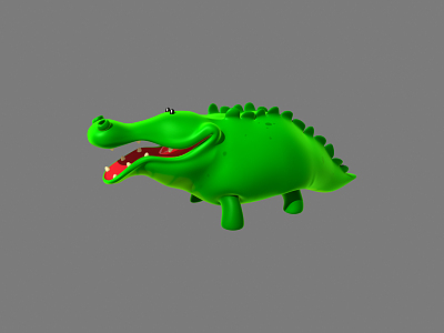 Modern Crocodile Cartoon Animal Crocodile model