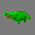 Modern Crocodile Cartoon Animal Crocodile 3d model