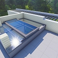 Roof translation skylight 3d model