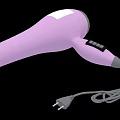 Smart Machine Purple Hair Dryer with Control Buttons and Gray Power Cord