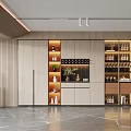 Modern Wine Cabinet 3d model