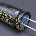 Modern Aluminum Capacitor Capacitor 3d model