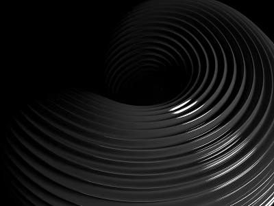 High Quality Black Spiral Commercial Equipment Flexible Hose for Industrial Use 3d model
