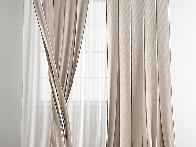 Modern Curtain Window Screen model