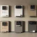Wall Mounted Daily Electrical Appliances With Digital Display And Control Buttons In Various Colors
