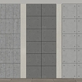 Modern concrete wall tile 3d model