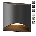 Modern Curved Wall Lamp With Warm Light And Multiple Color Options 3d model