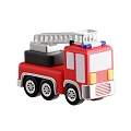 Modern toy car toy fire truck cartoon fire truck vehicle 3d model