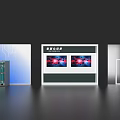 Event Exhibition Wall with Intelligent Interactive System and Colorful Digital Screens